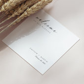 エレガントカスタム手書き結婚ナプキンス スタンダードカクテルナプキン