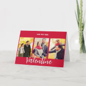 エレガントカスタム文字3枚ギャラリーバレンタイン シーズンカード (正面)
