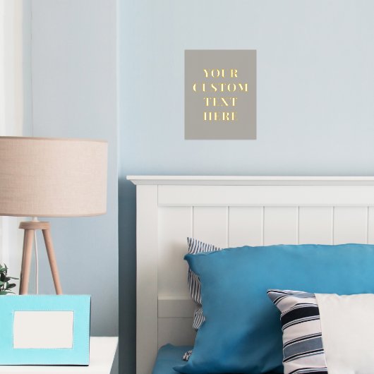 エレガントカスタム文字 箔ポスター (インサイチュ (寝室))