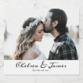 エレガントカスタム書道写真結婚の ビールラベル (シングルラベル)