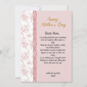 エレガントカスタム母の日の母への手紙 (正面)