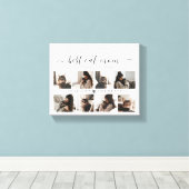 エレガントカスタム猫母フォトコラージュ母デー キャンバスプリント (インサイチュ (ウッドフロア))