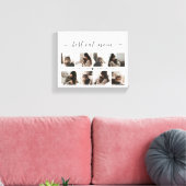 エレガントカスタム猫母フォトコラージュ母デー キャンバスプリント (インサイチュ (リビング))