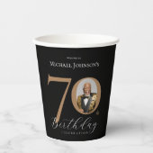 エレガントカスタム第70期誕生日パーティー 紙コップ (正面)
