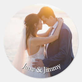エレガントカスタム結婚式招待状 ラウンドシール