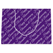 エレガントカスタム記念日 ラージペーパーバッグ (正面)