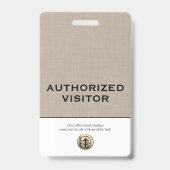 エレガントカスタム認定ビジターバッジ バッジ (Back)