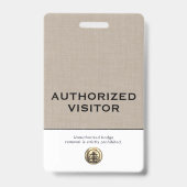 エレガントカスタム認定ビジターバッジ バッジ (Front)