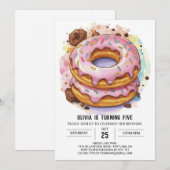 エレガントカスタム誕生日 招待状 (正面/裏面)