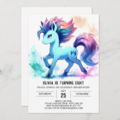 エレガントカスタム誕生日 招待状 (正面/裏面)