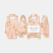 エレガントカスタム赤面ピンクと金ゴールドマーブル フェイバーボックス (折り畳みなし)