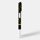 エレガントカスタム金ゴールドクローバー付きピアノ鍵 Case-Mate iPhoneケース (裏面 / 右)