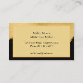 エレガントカスタム金ゴールド名刺 名刺 (裏面)