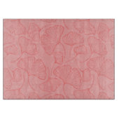 エレガントカスタム銀杏ガラス切断板 カッティングボード (正面)