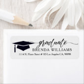 エレガントカスタム黒タイポグラフィオン ラベル (インサイチュ)