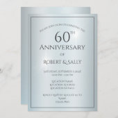 エレガントカスタム60周年結婚パーティー 招待状 (正面/裏面)