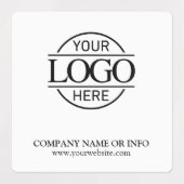エレガントカスタムBlack & White Company Business Logo ラベル (デザイン1)