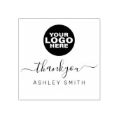 エレガントカスタムBusiness Logo Thank You Rubber Stam ラバースタンプ (インプリント)
