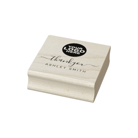 エレガントカスタムBusiness Logo Thank You Rubber Stam ラバースタンプ (スタンプ)
