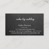 エレガントカスタムCakeデザイン飾のBlackboard 名刺 (裏面)