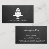 エレガントカスタムCakeデザイン飾のBlackboard 名刺 (正面/裏面)