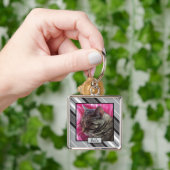 エレガントカスタムcat photo keychain キーホルダー (手)