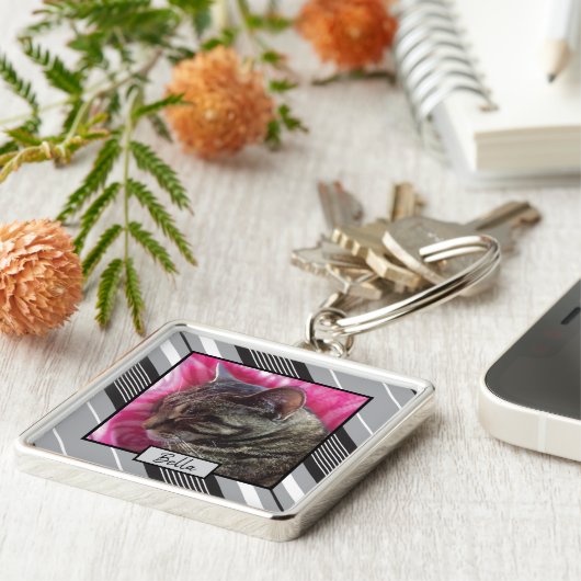 エレガントカスタムcat photo keychain キーホルダー (側面)