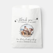 エレガントカスタムDog Photo Thank You Pet 結婚's フェイバーバッグ (正面)