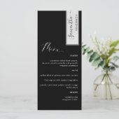 エレガントカスタムGuest Name Black and Whiteの メニュー (スタンド正面)