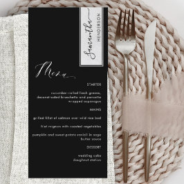 エレガントカスタムGuest Name Black and Whiteの メニュー