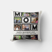 エレガントカスタムHappy Mothers Day 9 Photo Collage クッション (正面)