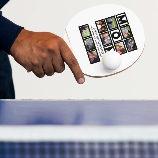 エレガントカスタムHappy Mothers Day 9 Photo Collage 卓球ラケット (インサイチュ)