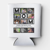 エレガントカスタムHappy Mothers Day 9 Photo Collage 缶クーラー (正面)