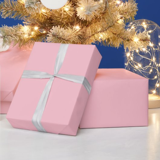 エレガントカスタムMonogram Name Pink Gift ラッピングペーパー (クリスマス)