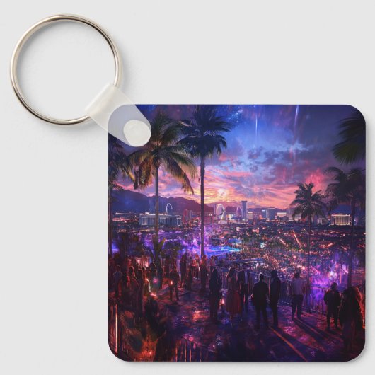 エレガントカスタムPhoto keychain自分の写真を追加 キーホルダー (正面)