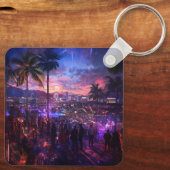 エレガントカスタムPhoto keychain自分の写真を追加 キーホルダー (裏面)