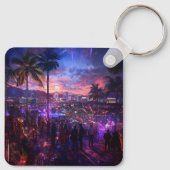 エレガントカスタムPhoto keychain自分の写真を追加 キーホルダー (裏面)