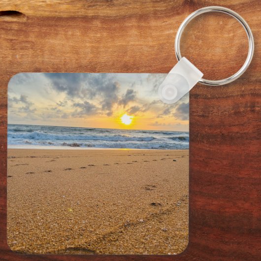 エレガントカスタムPhoto keychain自分の写真を追加 キーホルダー (裏面)