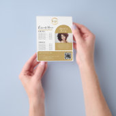 エレガントカスタムPhoto Logoエステティシャン チラシ (手)