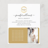 エレガントカスタムPhoto Logoエステティシャン チラシ (裏面)