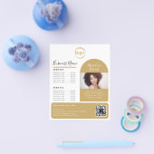 エレガントカスタムPhoto Logoエステティシャン チラシ (シングル)