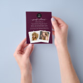 エレガントカスタムPhoto Logo Promotion Burgundy チラシ (手)