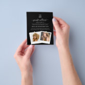 エレガントカスタムPhoto Logo Promotional Black チラシ (手)