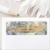 エレガントカッコいい大理石フェイク金ゴールド筆 ラベル (インサイチュ)