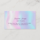 エレガントカップケモダンーキ型ホログラフィックロイヤリティカード ロイヤリティカード (裏面)