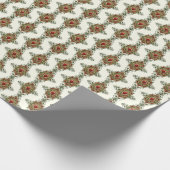 エレガントカトリック聖ハートイエズス宗教的 ラッピングペーパー (角)