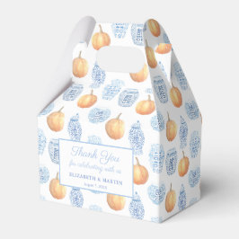 エレガントカボチャ秋の結婚式シャワー フェイバーボックス