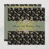 エレガントカモパーティー招待状 招待状 (正面/裏面)