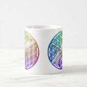 エレガントカラフルの花 コーヒーマグカップ (中央)