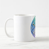 エレガントカラフルの花 コーヒーマグカップ (左)